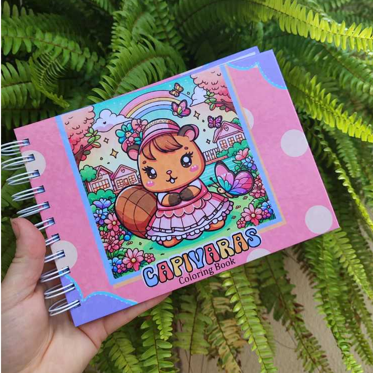 Livro Bobbie Goods Capivara Capa Dura 100 Páginas 50 Desenho Infantis ...