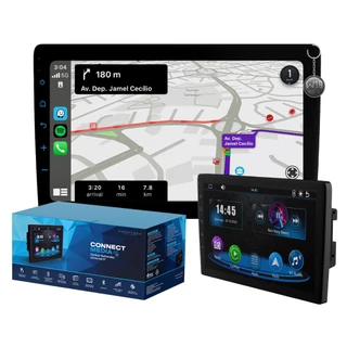 Multimidia Faaftech Connect Media FT-MM-CM9 9 Polegadas 2 Din Mp5 Carplay Android Auto Waze Spotify