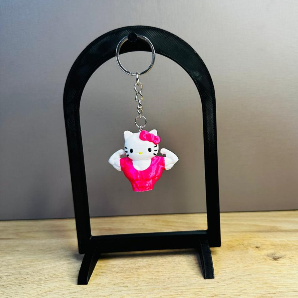 Chaveiro Hello Kitty Musculosa – Criativo, Geek e Personalizado em 3D | Shopee Brasil