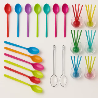 Mini colher para Brigadeiro de Copinho 100Un - Colher para Mexer Café, Chás e Muito + - Envio Rapido