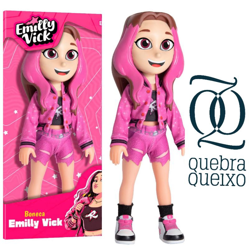 Boneca Emilly Vick 25cm dos Rosas Original Babybrink | Shopee Brasil