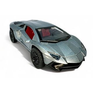Miniatura Lamborghini Aventador – Cores Branco Pérola e Cinza, em