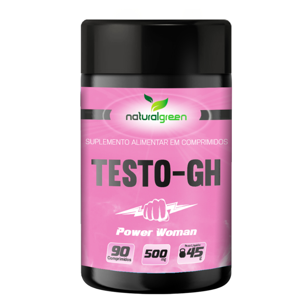 Testo GH Power Woman 90 comprimidos Natural Green Energia e Força para ...