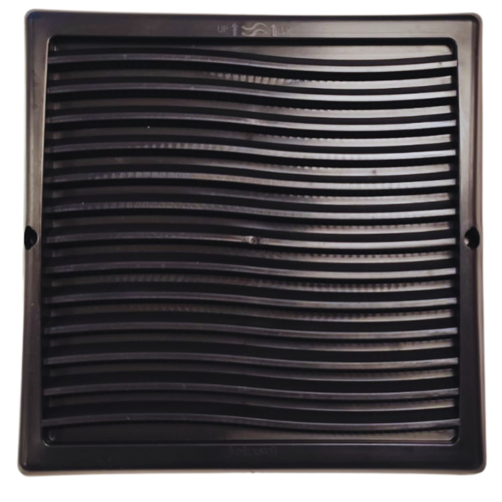 Grelha de Ventilação 20 x 20 cm Preta