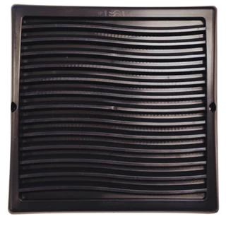 Grelha de Ventilação 20 x 20 cm Preta