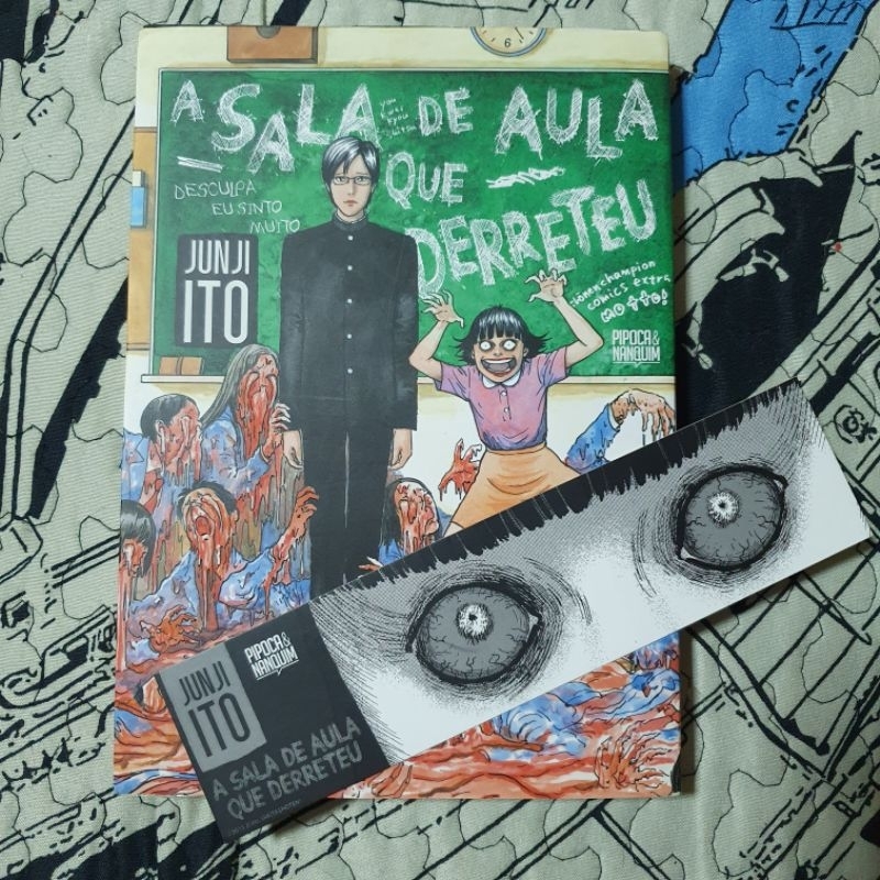 Mangá A Sala de Aula que Derreteu Junji Ito Pipoca e Nanquim