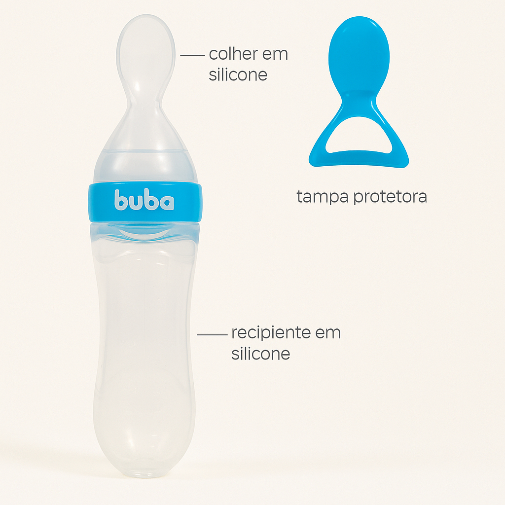 Mamadeira Colher Dosadora Buba 90ml | Ideal para Papinhas e Frutinhas ...