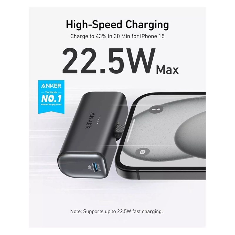 Anker Nano Power Bank com conector USB-C integrado | Shopee Brasil