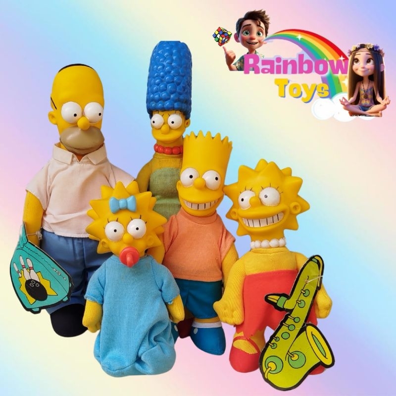 Bonecos Os Simpsons coleção Burger king, 1990, mede 25 cm | Shopee