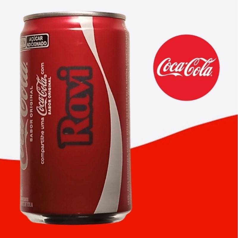 Lata Mini Coca -Cola Nomes / Ravi 220ml (lacrada) | Shopee Brasil