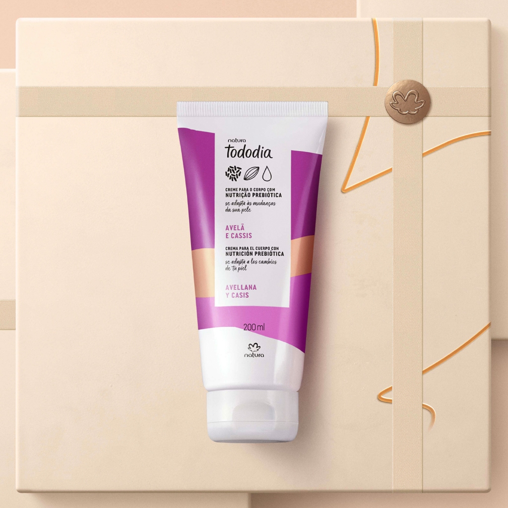 Natura Tododia Creme Para O Corpo Avelã e Cassis 80ml | Shopee Brasil