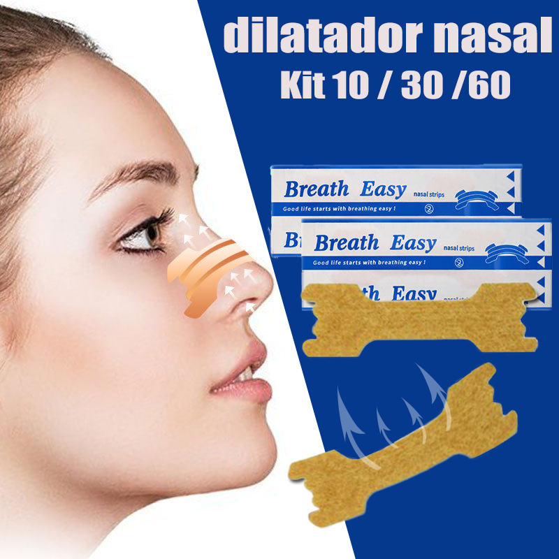 Dilatador Nasal Anti Ronco Adesivo 10/30/60 Unidades, Tiras Nasais para ...