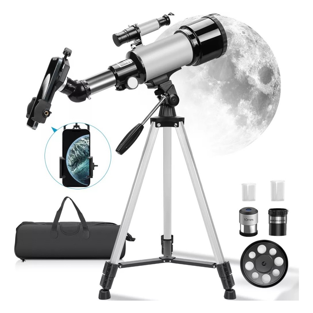 Telescopio astronomico profissional Tripé Ajustável 300mm