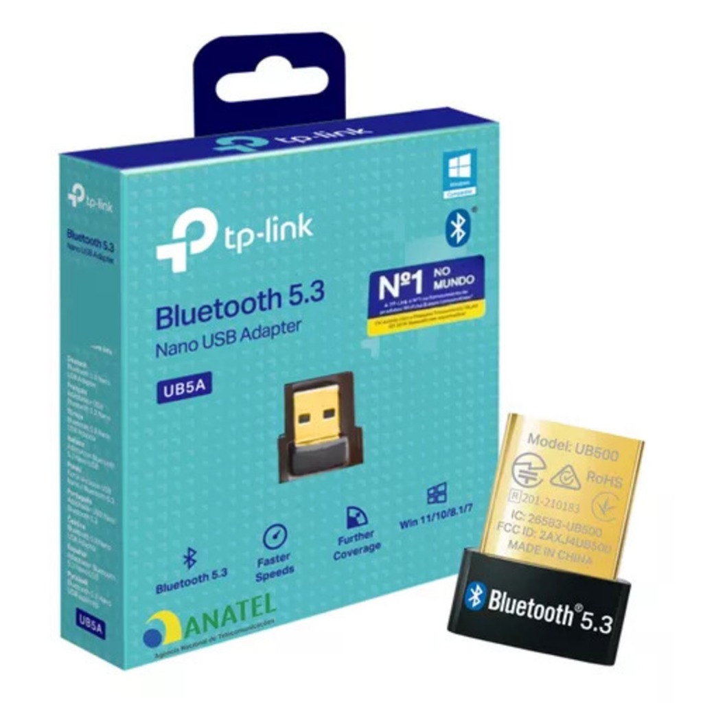 Adaptador Usb Bluetooth 5.3 Nano Tp-link Ub5a | Shopee Brasil