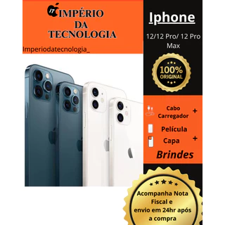 Celular IPhone 12/ 12 Pro/ 12 Pro Max 64/128gb 100% Original Com Garantia em Oferta na Shopee