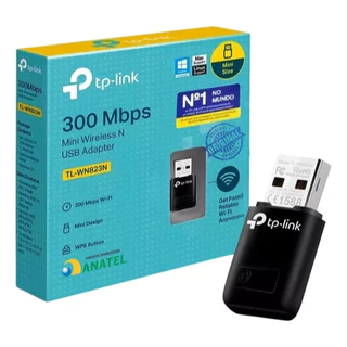Adaptador Wi-Fi TP-Link TL-WN823N USB 300Mbps Alta Velocidade