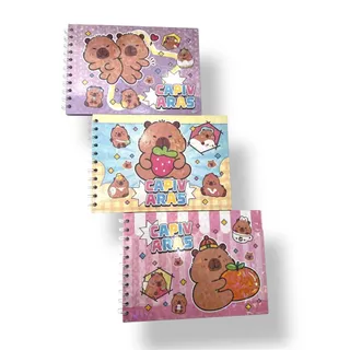 NOVO - Livro de Colorir Bobbie Goods e Capivaras de Capa Dura Com 48 Folhas Para Pintar em Oferta na Shopee