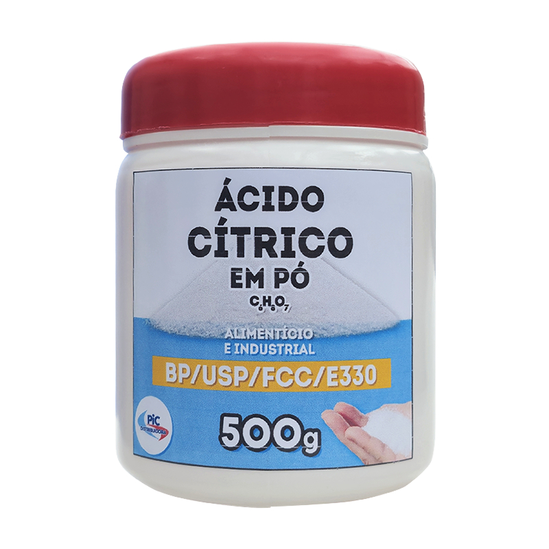 Ácido Cítrico Anidro em Pó – Grau Alimentício e Industrial – 500g | Shopee  Brasil