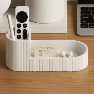 Organizador de mesa em varias cores, estiloso e Minimalista Porta-Canetas, Controle + Fones! lindo