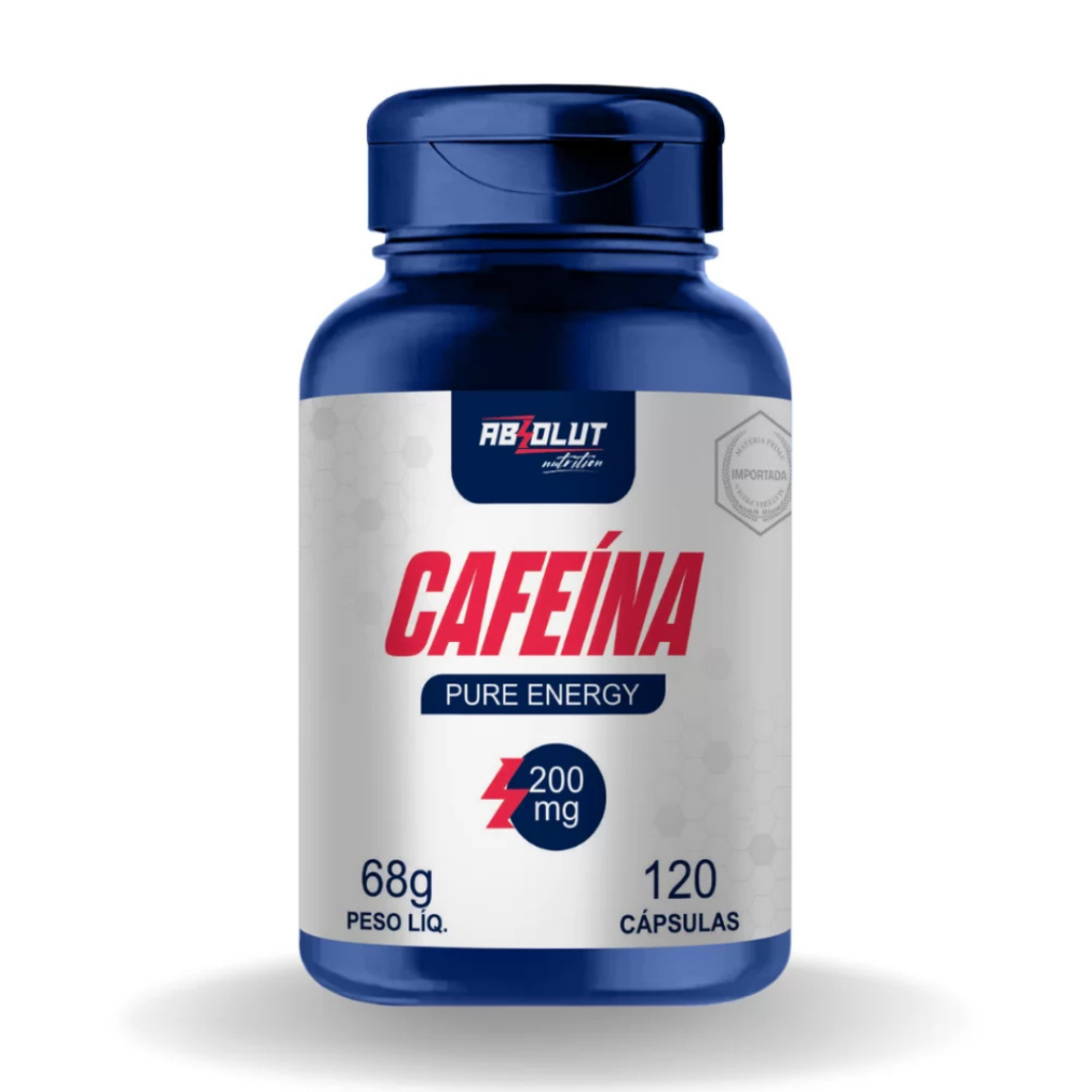 Cafeína em Capsula 120 Caps 200mg de Cafeína Absolut Nutrition | Shopee ...
