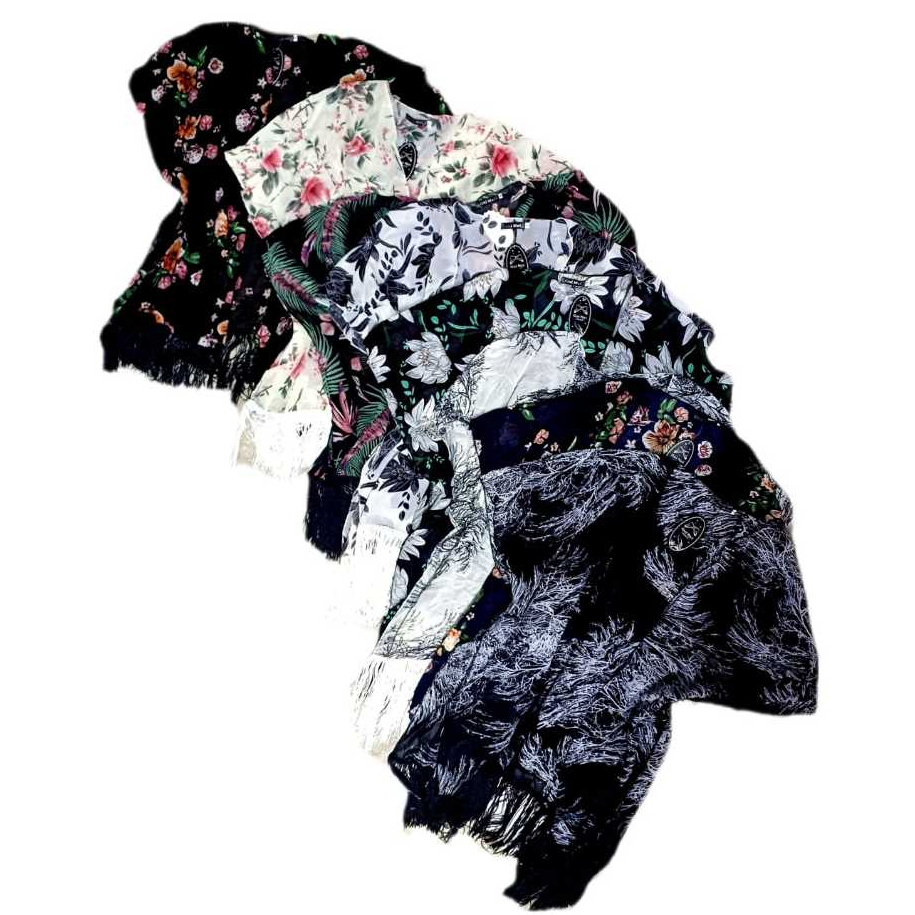 Kimono Cardigan Estampado Com Franja Novas Estampas Alta Qualidade