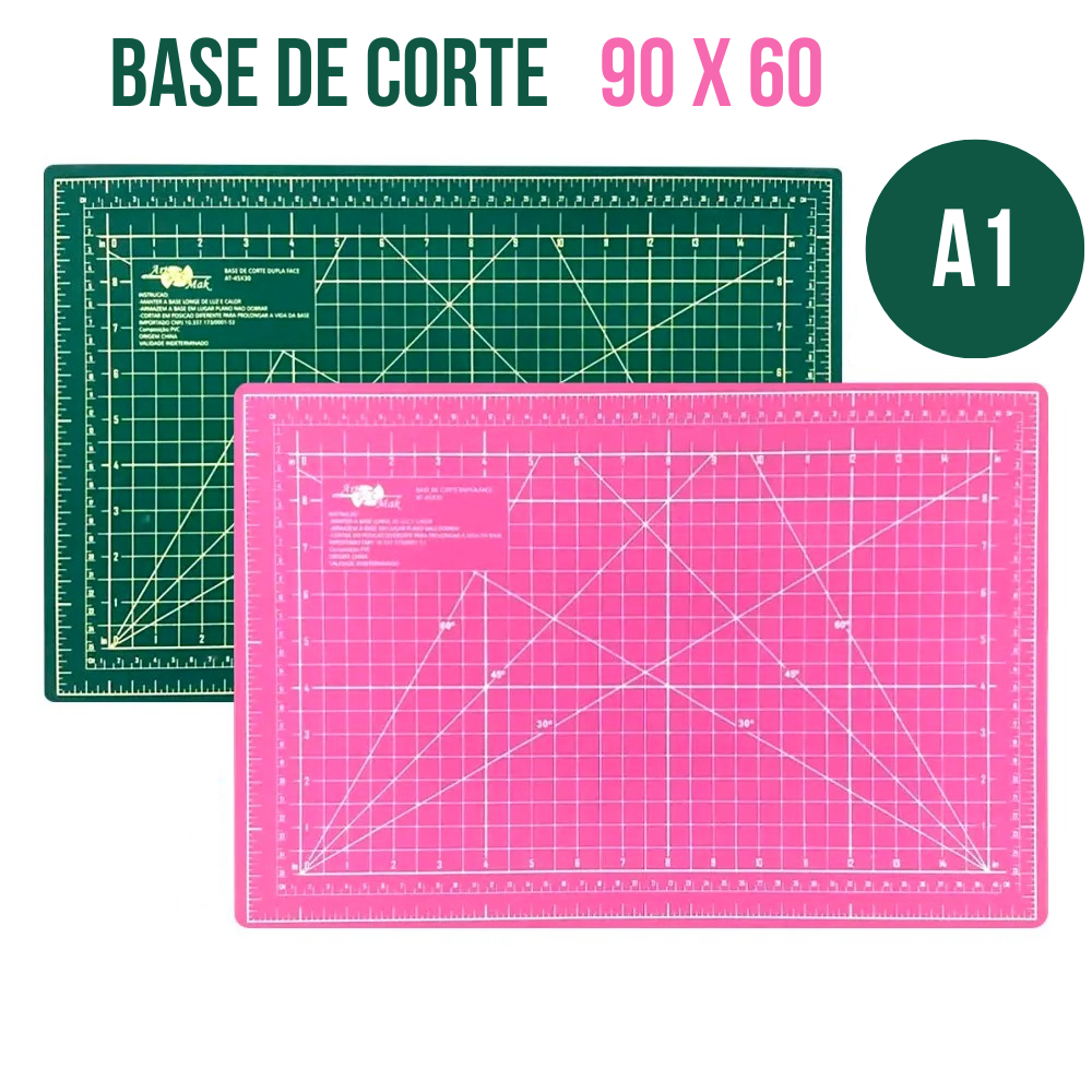 Base De Corte A1 - 90X60Cm - Patchwork Artesanato Scrapbook Ref: BASEA1 ...