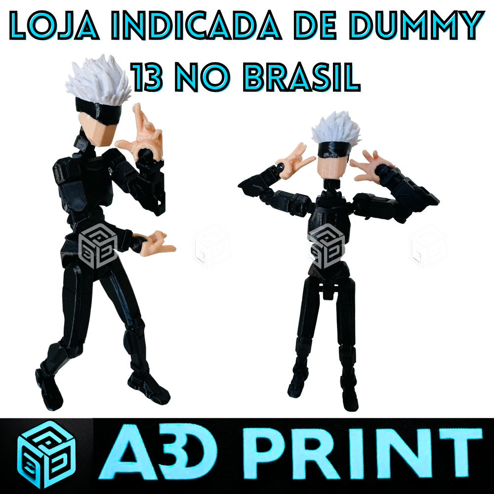 Satoru Gojo Jujutsu Kaisen - Dummy 13 Totalmente Articulado Boneco ...