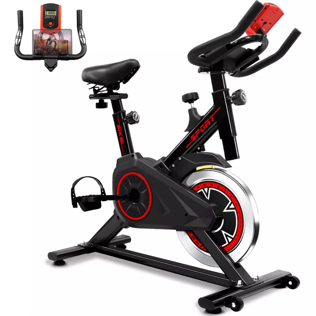 Bicicleta Spinning Ergométrica Para Exercícios Com Monitor Profissional Sport Suporta até 120kg