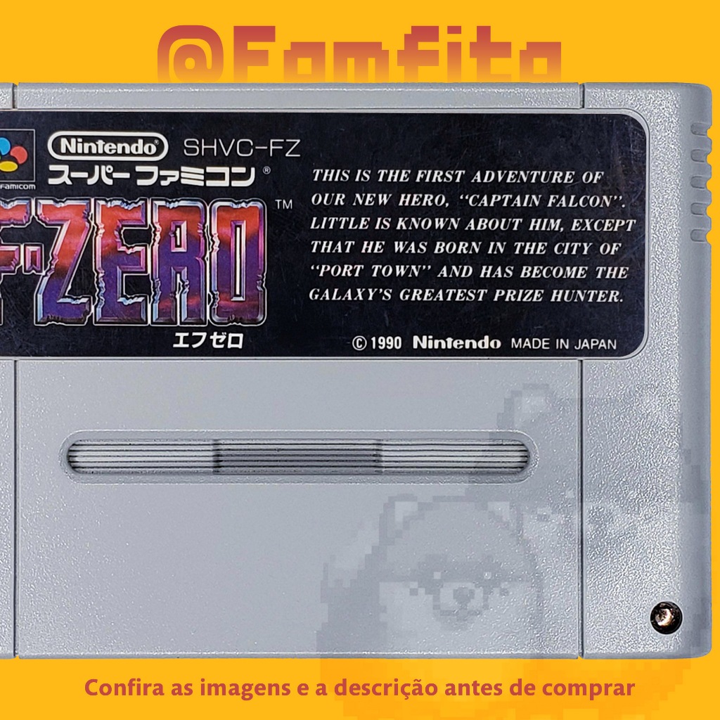 F-zero Cartucho De Super Famicom (japonês