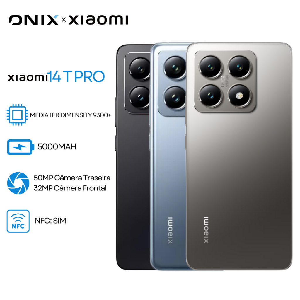 Xiaomi 14T Pro 5G 512GB/12GB RAM, Processador MediaTek Dimensity