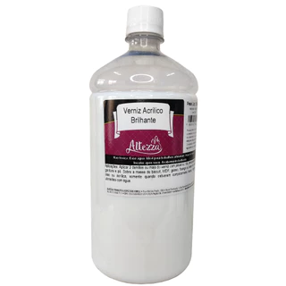Verniz Acrílico Brilhante Concentrado 1000ml uso Artístico Profissional Shaker Box