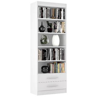 Estante Livreiro Multiuso Organizador com 2 Gavetas E&A - Cores em Oferta na Shopee