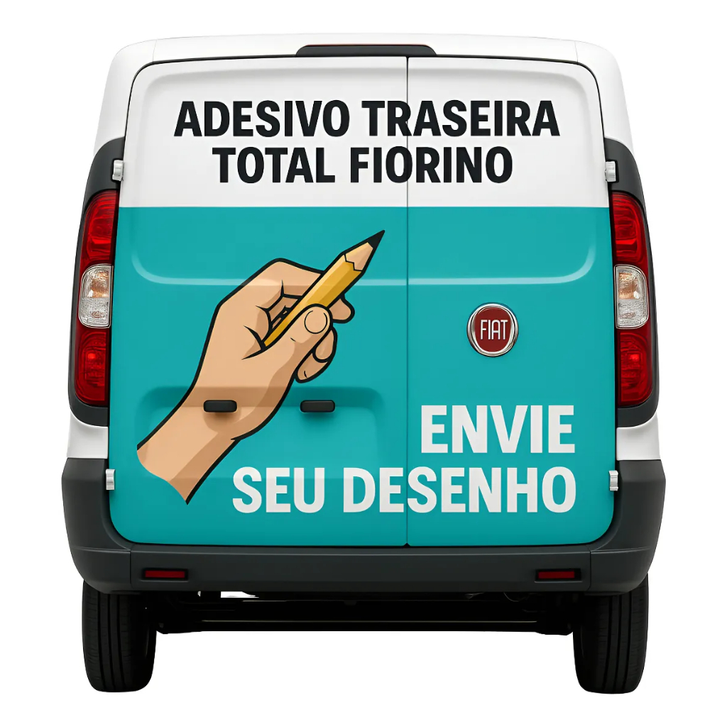 Adesivo Traseira Total Fiorino personalizado - 130x150cm | Shopee Brasil
