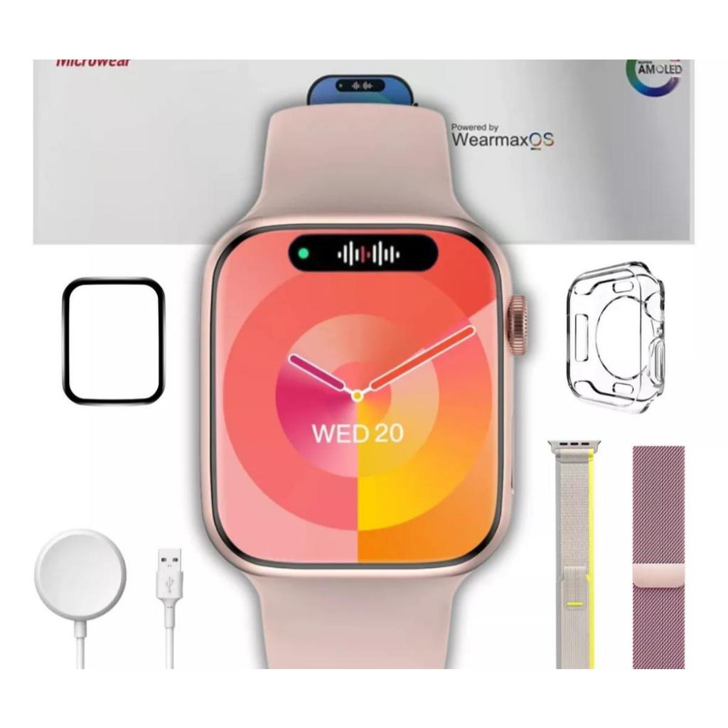 Smartwatch W29 Pro Serie 9 Ilha Dinamica Nfc Bussola Armazena Arquivo ...