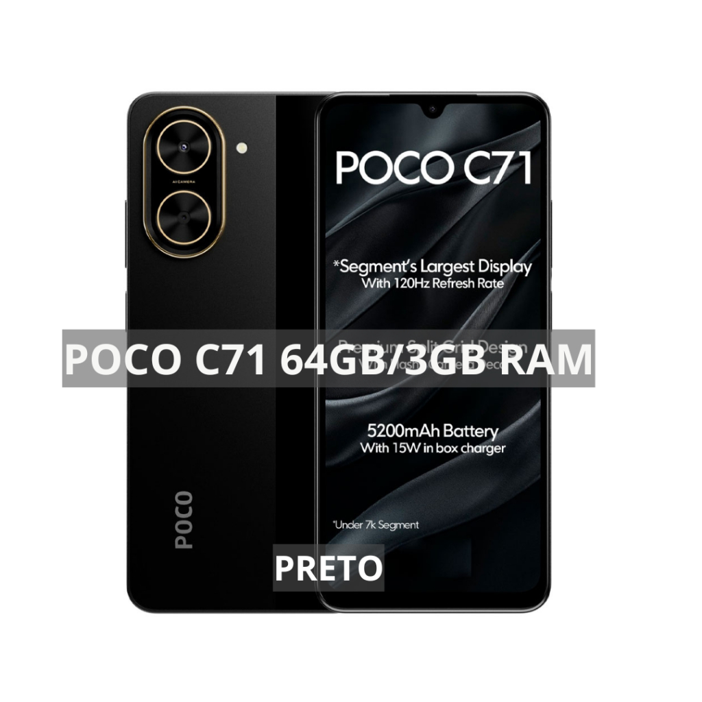 Xiaomi Poco C71 4G 64GB+3GB RAM, 128GB+4GB RAM, Processador