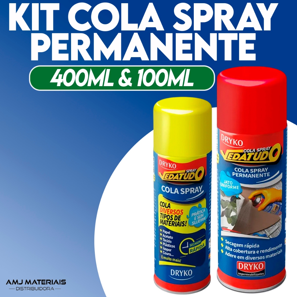 Kits Cola Permanente em Spray Para madeira, Tecidos, Borracha, Sapatos ...