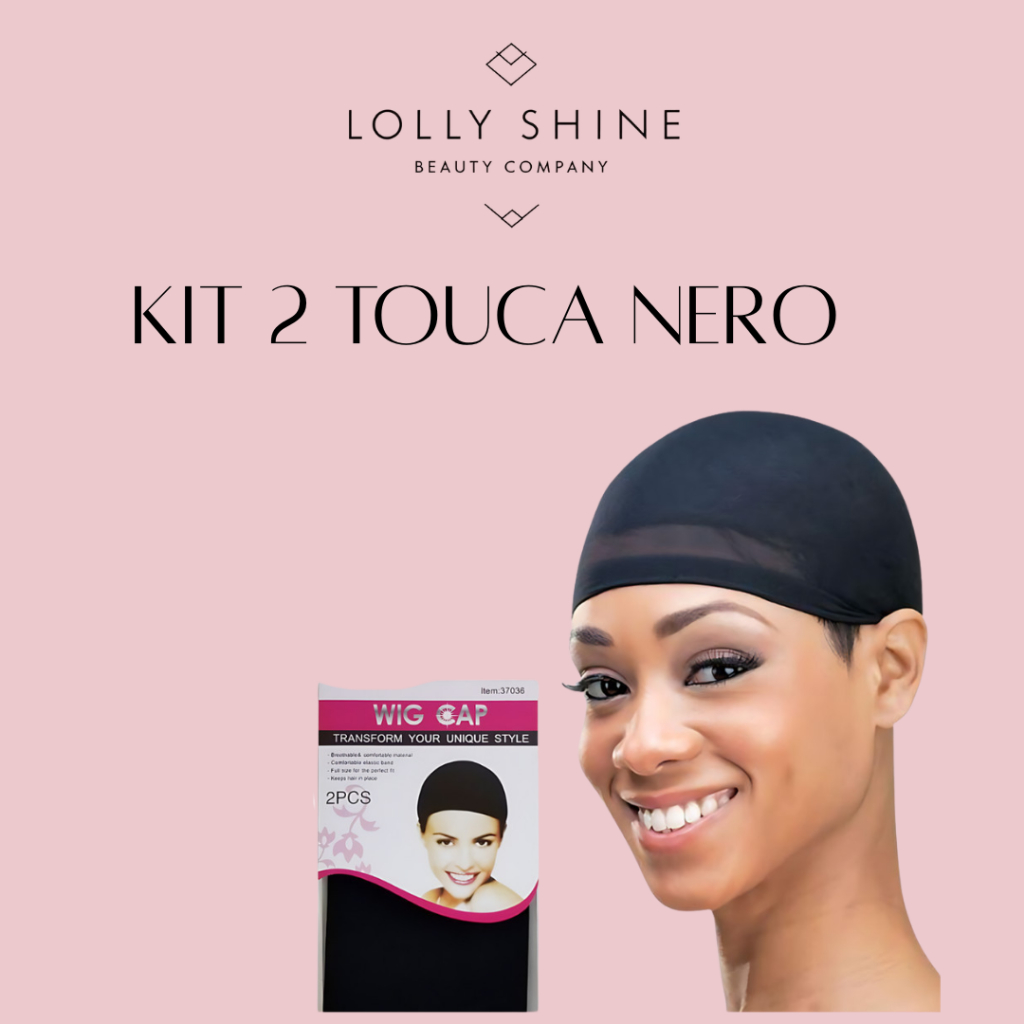 Kit com 2 Touca Nero Meia calça segura peruca e anti frizz | Shopee Brasil