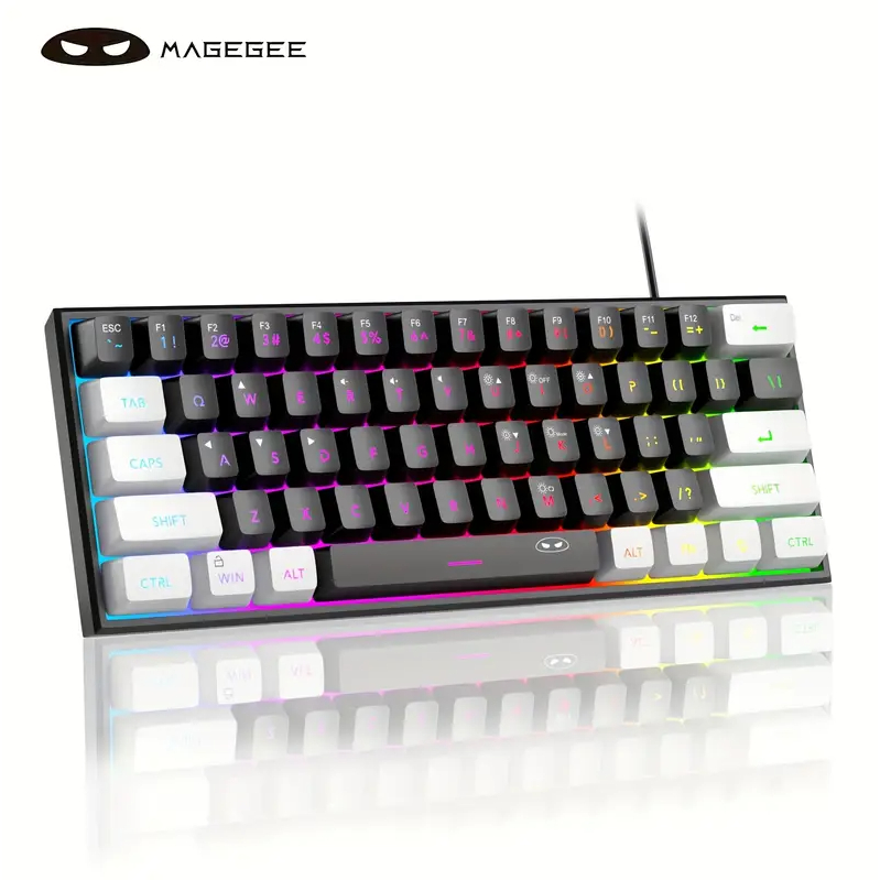 ラファエル・マジカ Teclado Gamer Mymax Semi Mecânico Hydra Usb Preto/vermelho