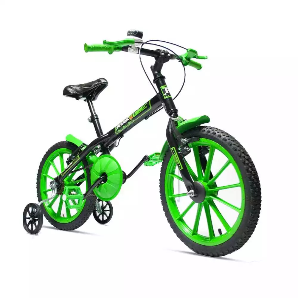 Bicicleta Infantil Aro 16 Ravok Meninos e Meninas com Rodinhas 3 a 7 Anos