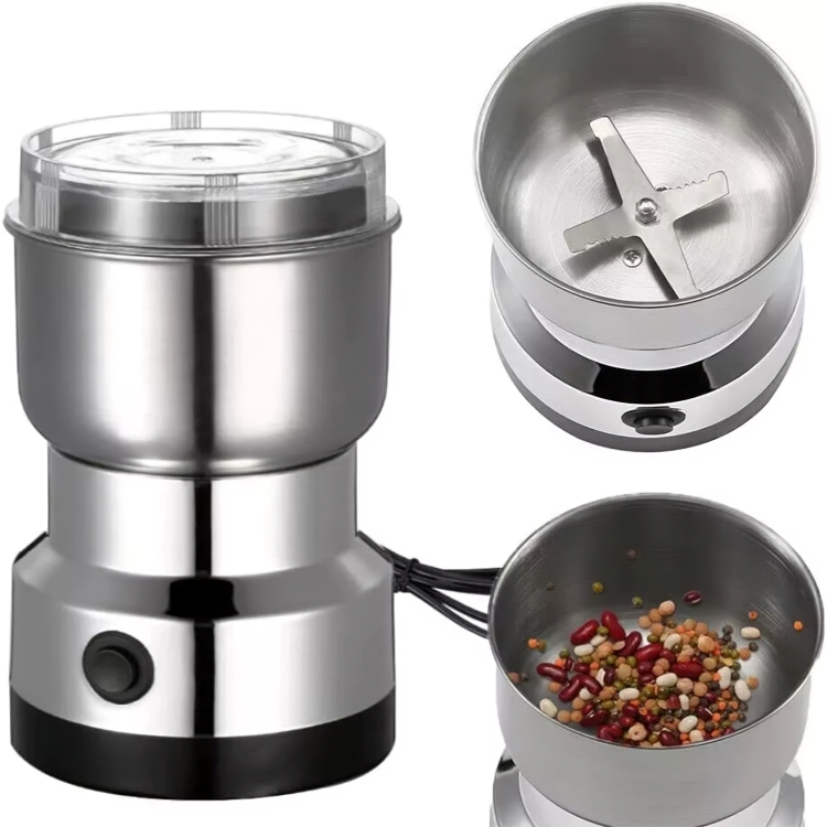 Moedor De Café Grão Sementes Elétrico Inox Portátil 110V / 2