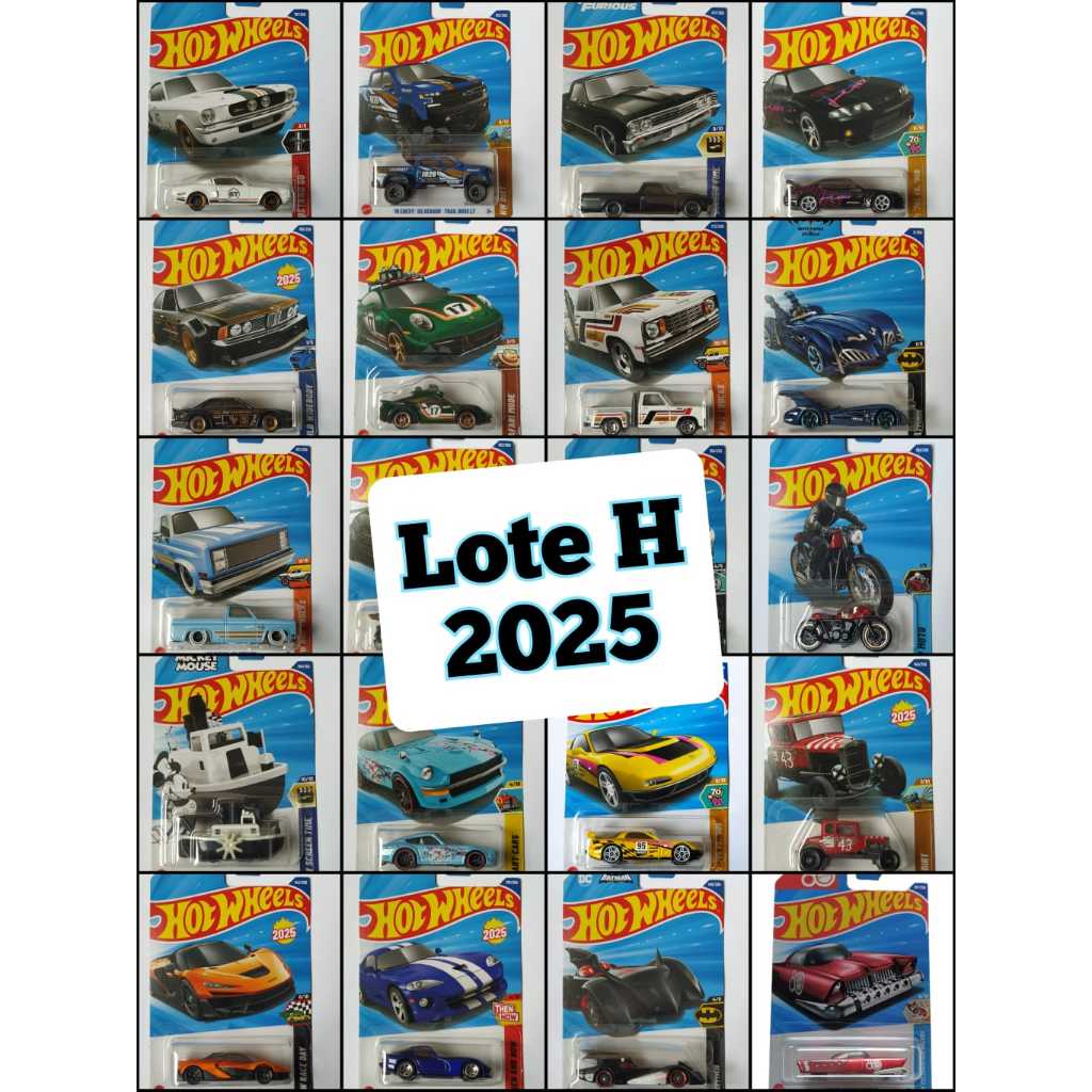 Miniaturas Hot Wheels Lote H 2025