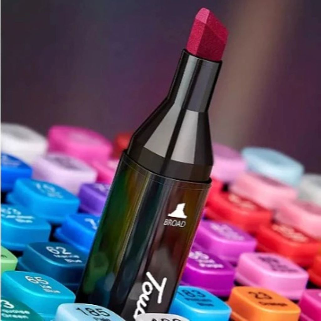 KIT 24 CANETAS COLORIDAS CANETINHAS BOBBIE GOODS PONTA DUPLA COM ESTOJO