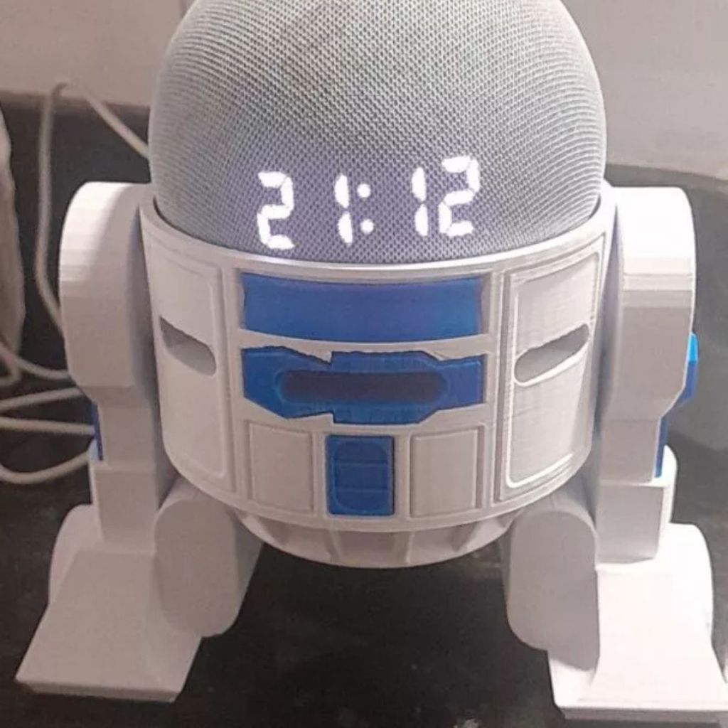Suporte alexa para echo dot 4 e 5. R2d2 em 3d | Shopee Brasil