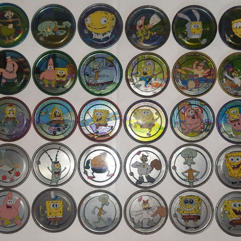 Tazos Titanium Bob Esponja Elma Chips