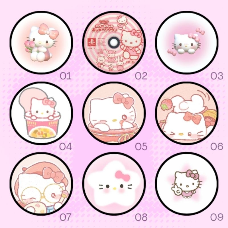 Bottom unitário Hello Kitty - 3,2cm 4,4cm ou 5,8cm - Botton button ...