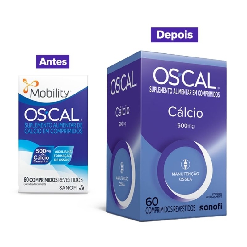 OSCAL CALCIO 500ML 60COMPRIMIDOS | Shopee Brasil