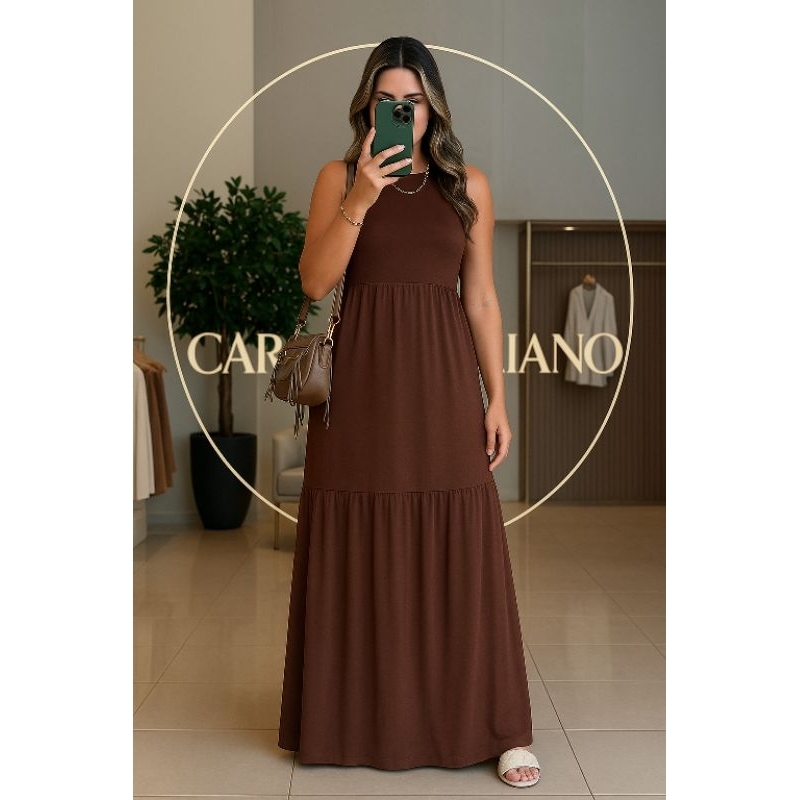 Vestido Marrom Simples na Black Friday 2025 | BuscaProdutos