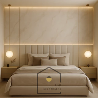 Kit 8 Cabeceiras de Cama Estofadas 60x20cm | Cama de Casal Queen