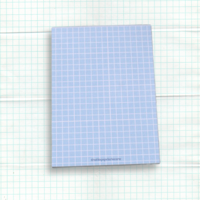 Bloco de Notas Quadriculado Notepad A6 – Destacável, Offset 90g ...