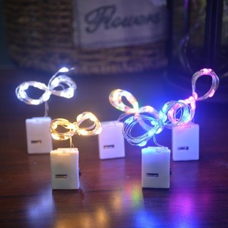 6PCS Fio Luzes De Fada Led 2 Metros Para Festa Em Casa De Casamento